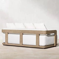 New Design Morden Outdoor Patio Furniture Sofa Set All Weather Waterproof Fabric Aluminum Sofa