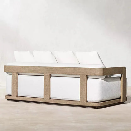 New Design Morden Outdoor Patio Furniture Sofa Set All Weather Waterproof Fabric Aluminum Sofa