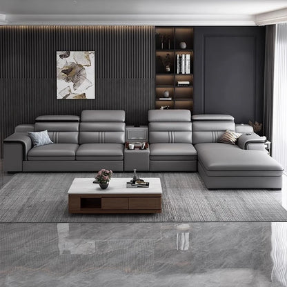 Genuine Leather Modern Sofas Luxury Classic Bedrooms Cinema Sofas Comfortable Straight Muebles Para El Hogar Home Accessories