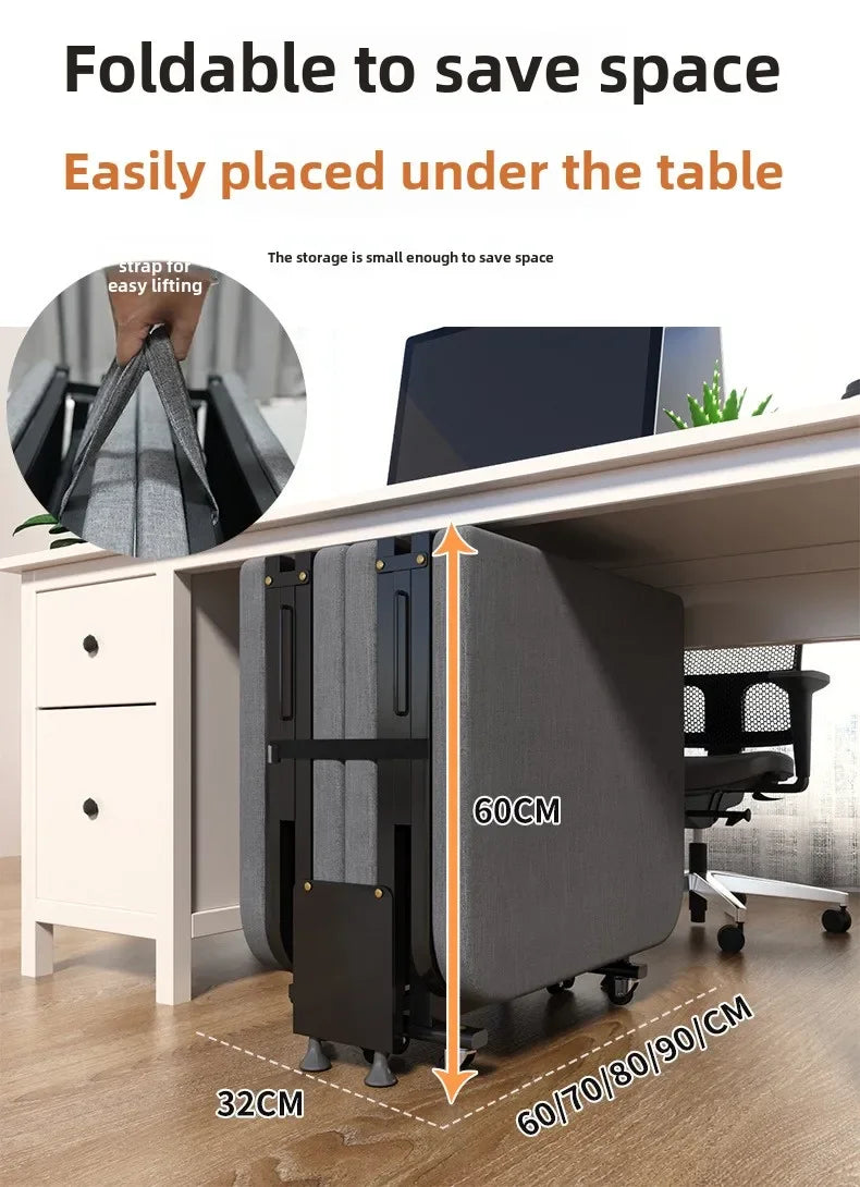 Rollaway bed Single office lunch break bed Nap bed Portable retractable hidden escort bed Rollaway bed Camp bed