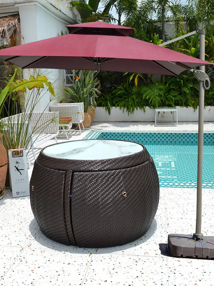 Rattan Couch Lounge Setting  Outdoor Corner Sofa  Padio Furniture  Wicker Patio Garden