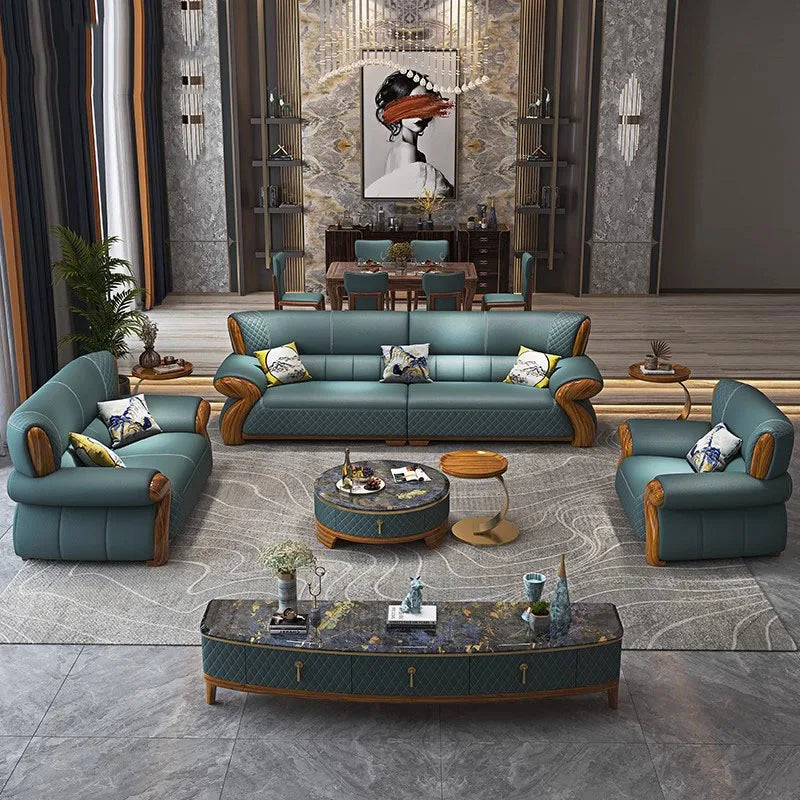 Sectional Nordic Living Room Sofas Pouf Leather Minimalist Modern Living Room Sofas Couch Lounge Muebles Lounge Suite Furniture