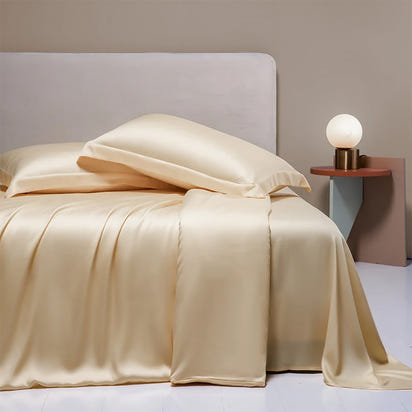 Premium 4/6pcs Egyptian Cotton Bed Sheet Set Soft Long Staple Cotton Bedding Set Luxury Silky Fitted Sheet Flat Sheet Pillowcase