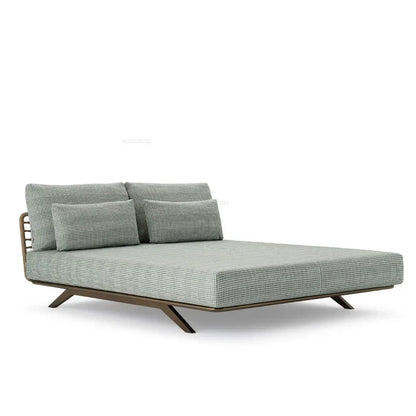 Nordic Designer Outdoor Garden Sofas Villa Leisure Area Lazy Sofa Home Balcony Sofa Chair Combination Luxury Outdoor Furniture L