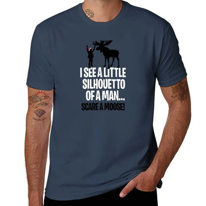 little I t man silhouetto T-Shirt Rock shirt t man personalised shirts Moose Christmas see graphic a scare Music a of a for