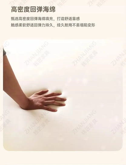 Bedroom Furniture Fabric Cream Style Double Wedding Bed Modern 200 X 200 Home Hotel Design Round Bed King Size Wooden Wood