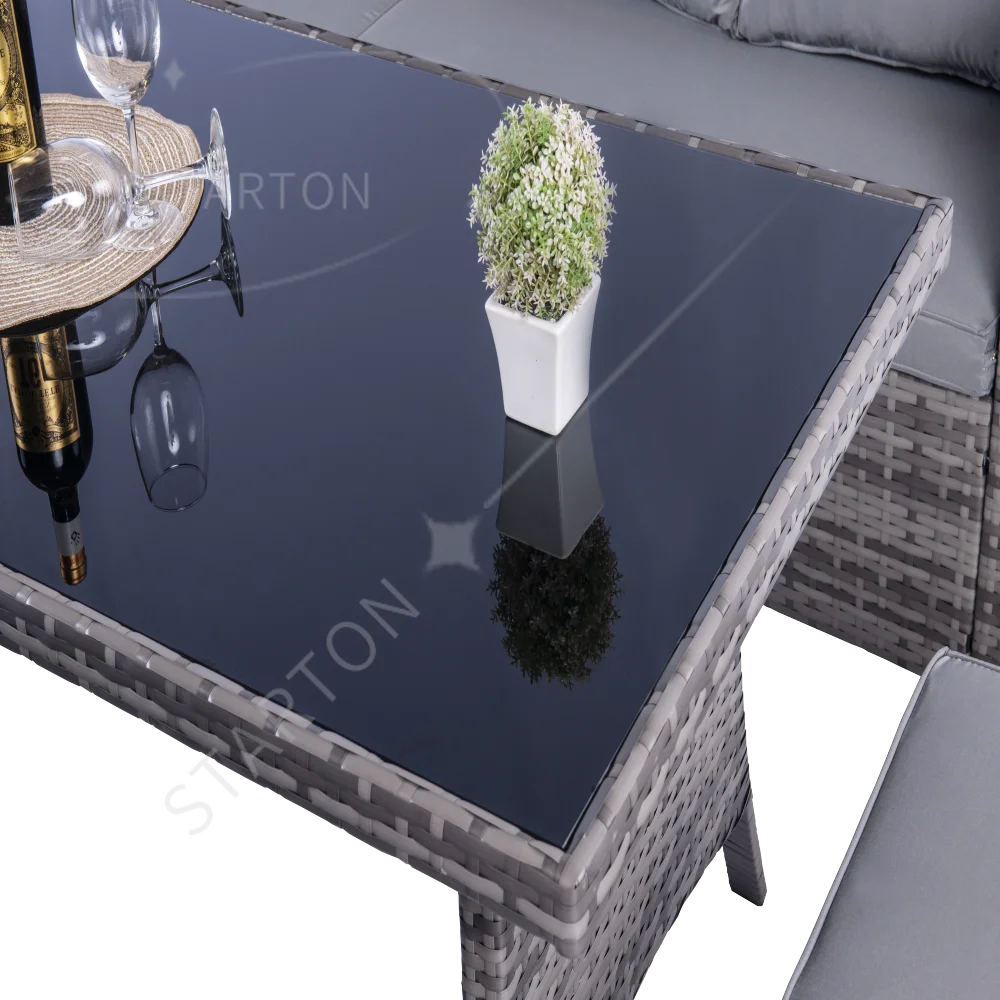 Set Patio Furniture Outdoor Rattan Corner Sofa Set Rattan Couch Garden Sofa Wicker Outdoor Furniture Sets