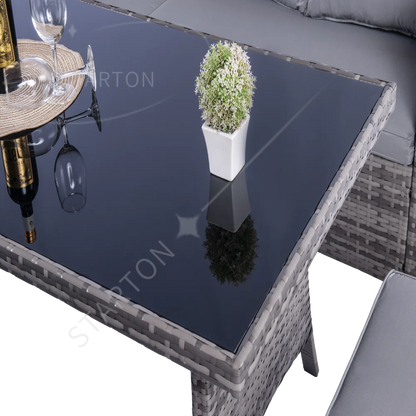 Set Patio Furniture Outdoor Rattan Corner Sofa Set Rattan Couch Garden Sofa Wicker Outdoor Furniture Sets