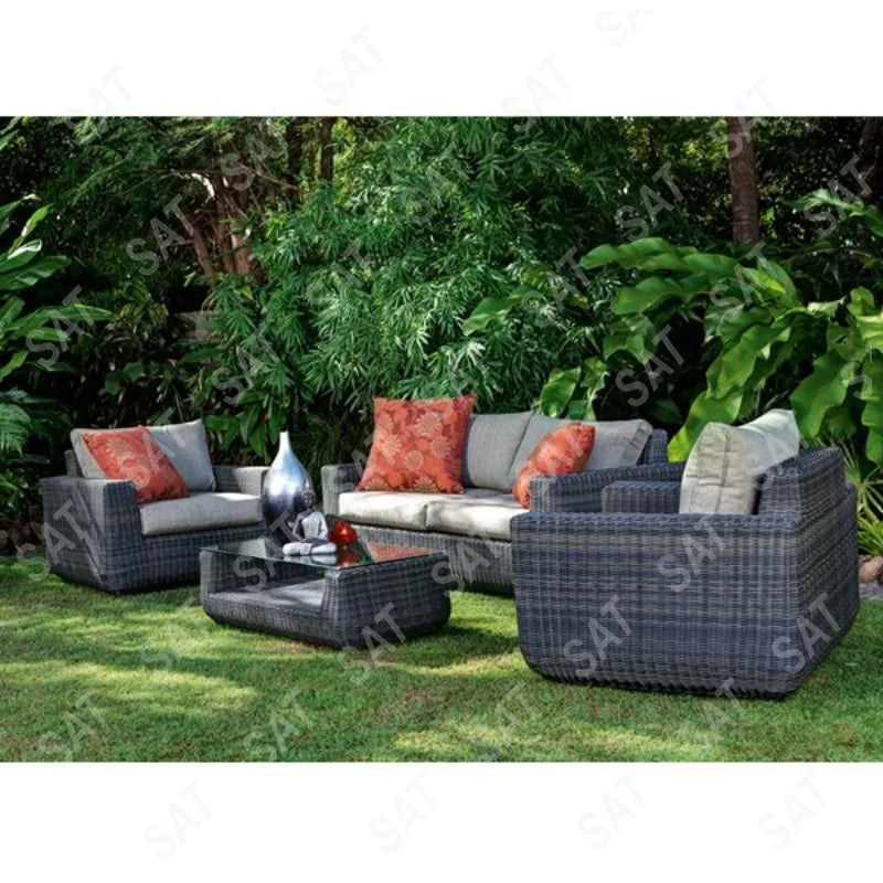 #Aluminum Chair Outdoor Garden Rattan Furniture Set Rope Furniture Set Sofa Set Furniture