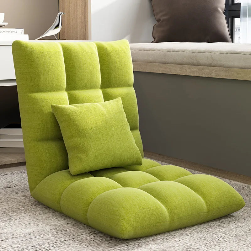 Lazy sofa single tatami bedroom balcony dormitory small sofa bed back chair folding cute floor chair