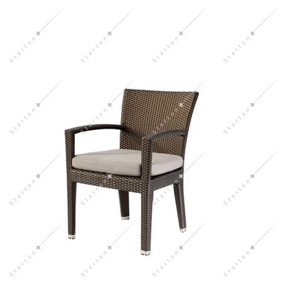 Modern Outdoor Garden Patio Restaurant Furniture Set Rattan Dining Tables and Chairs Outdoor Garden Furniture Sets