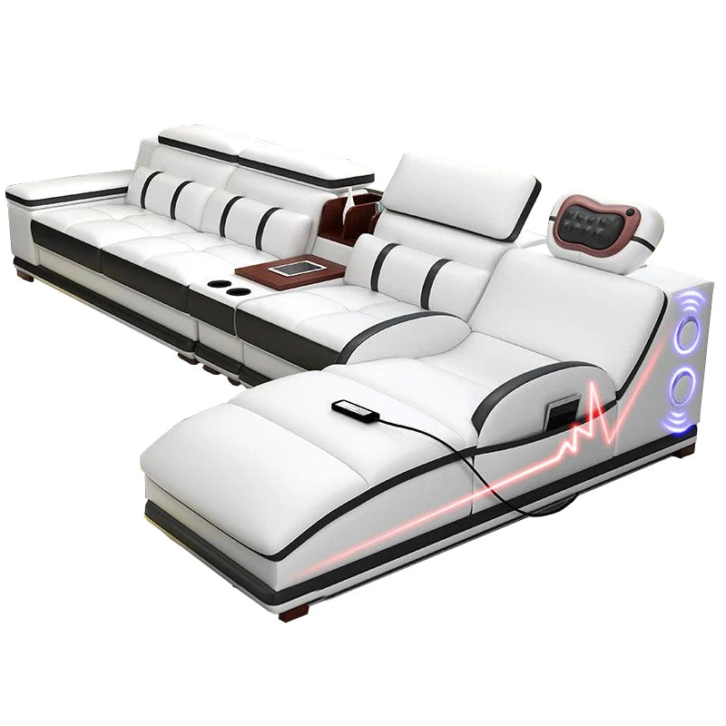 Hot Sale Modern Storage Luxury Micro Fabric Leather Reclining Leather Folding Multi Purposes Living Room Sofa
