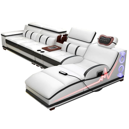 Hot Sale Modern Storage Luxury Micro Fabric Leather Reclining Leather Folding Multi Purposes Living Room Sofa