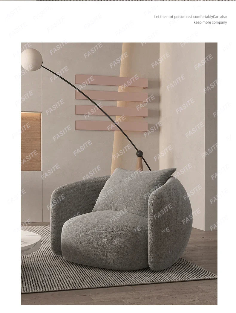 Italian Banana Sofa Minimalist Shaped Sofa Living Room Simple Modern Arc Cashew Sofa-high qualit