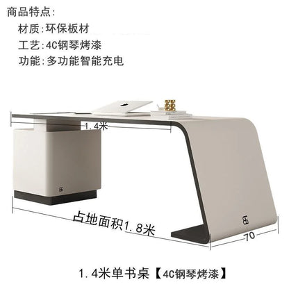 Table Bureau Blanc Mesas Gaming Tables Rotating Bookcase Office Furniture Offices Wood Desk Organizer Laptop Stand Room Desks