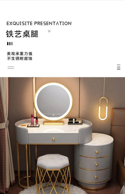 Vanity Table Stand Makeup Vanity Table Girls White Bedroom Desk Vanity Table Drawers Storage Coiffeuse De Chambre Home Furniture