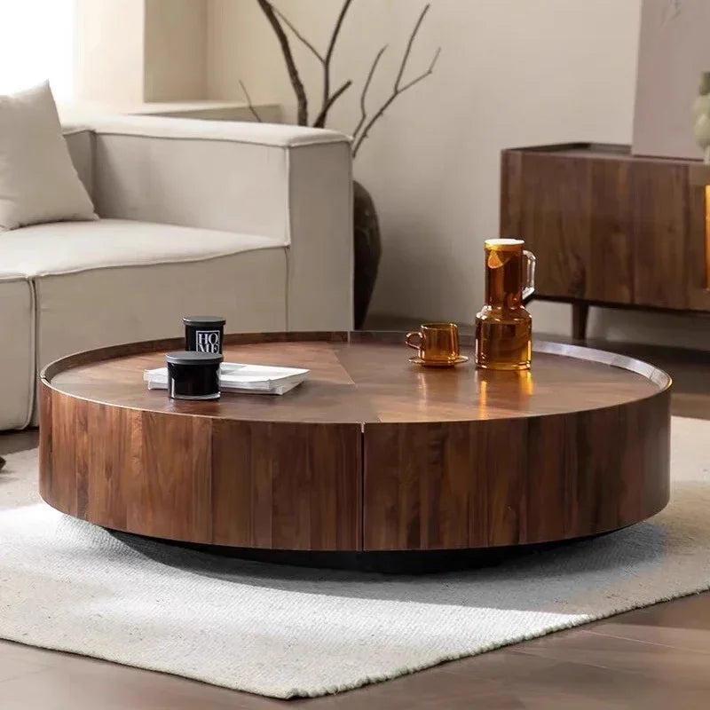 Nordic Solid Wood Coffee Table Modern Simple Originality Round Coffee Table Sofa Side Living Room Home Furniture Salontafel FYCT
