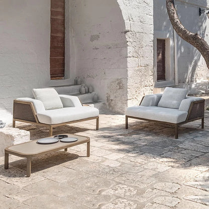 Outdoor rattan sofa, outdoor garden, courtyard, waterproof, sun protection, leisure terrace, furniture combination