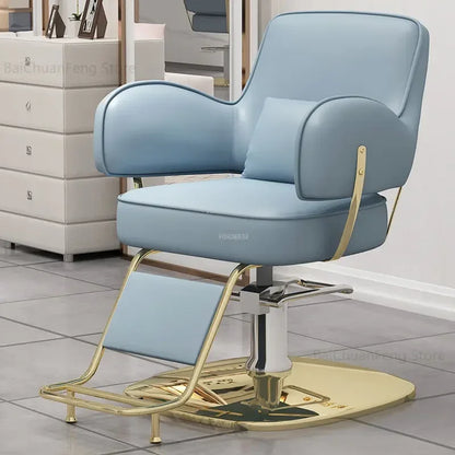 Beauty Salon Chair professional Hairdressing Chairs Stainless Steel Barber Chairs Modern Salon Furniture simple Lift Swivel Seat