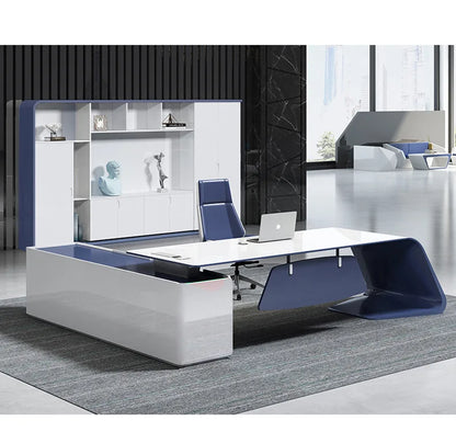 Minimalist Atmosphere Office Desk Computer High Single Fashionable Office Desk Irregular Office Furniture Der Schreibtisch XYOD