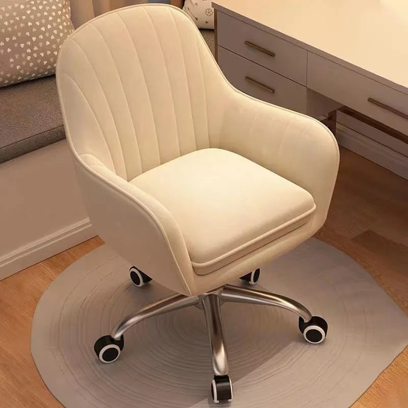 Home computer chair backrest lift swivel chair comfortable sedentary girls bedroom makeup chair dressing stool