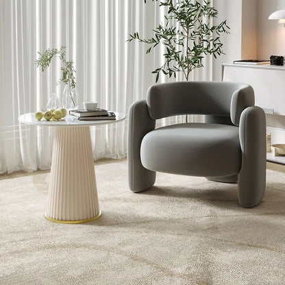 Negotiation Sofa Chair Living Room Furniture Sofas Cream Wind Balcony Single Sofa Nail Salon Beauty Salon Reception Lounge Area