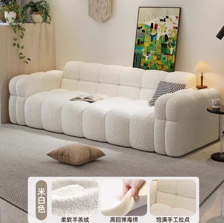 Plush Lounge Sofas Comfortable Minimalist Large Soft Sofa Apartment Romantic Elegant Sedie Da Soggiomo House Accessories