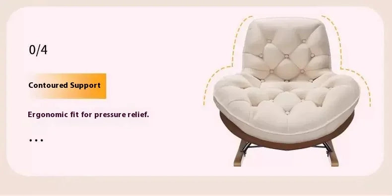 Nordic-style rocking chairs, chairs for rest, balconies, living rooms, leisure, lazy sofas, adult light stools, penguin chairs