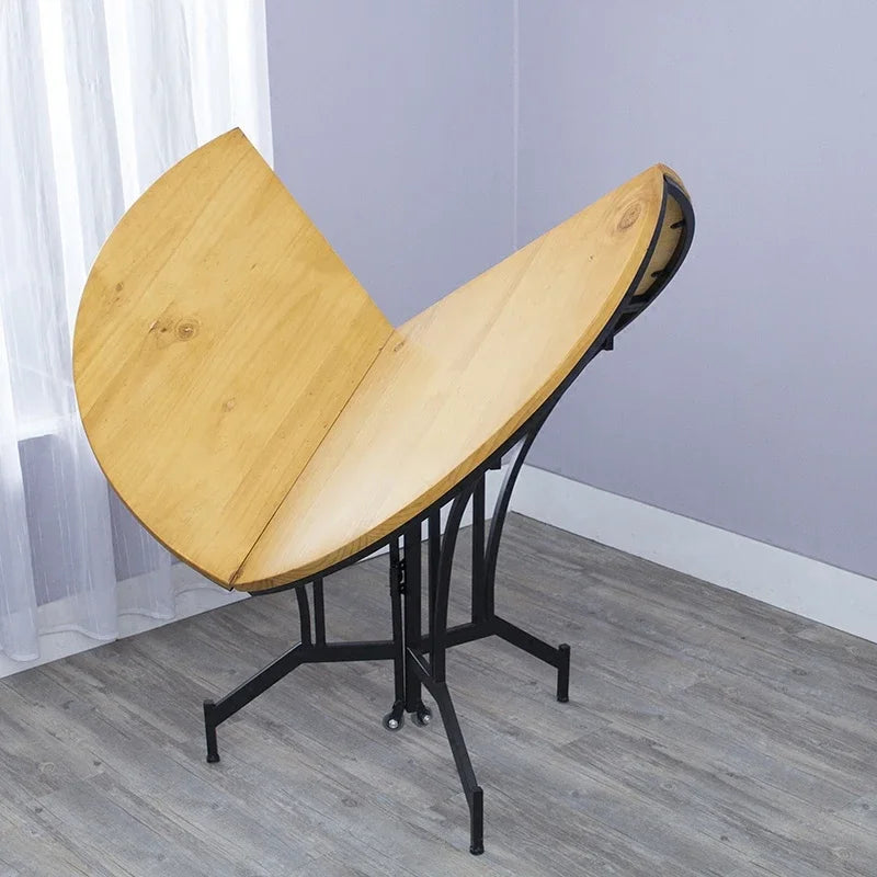 Custom Multifunctional Indoor Living Room Folding Dinning Table Portable Outdoor Camping Folding Wood Table