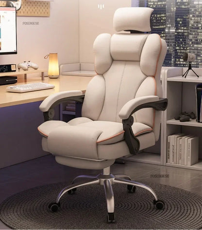 Ergonomic Nordic Gaming Chair Mobile Swivel Recliner Study Office Armchair Comfortable Home Lounge Computer Chair for Gamer Desk