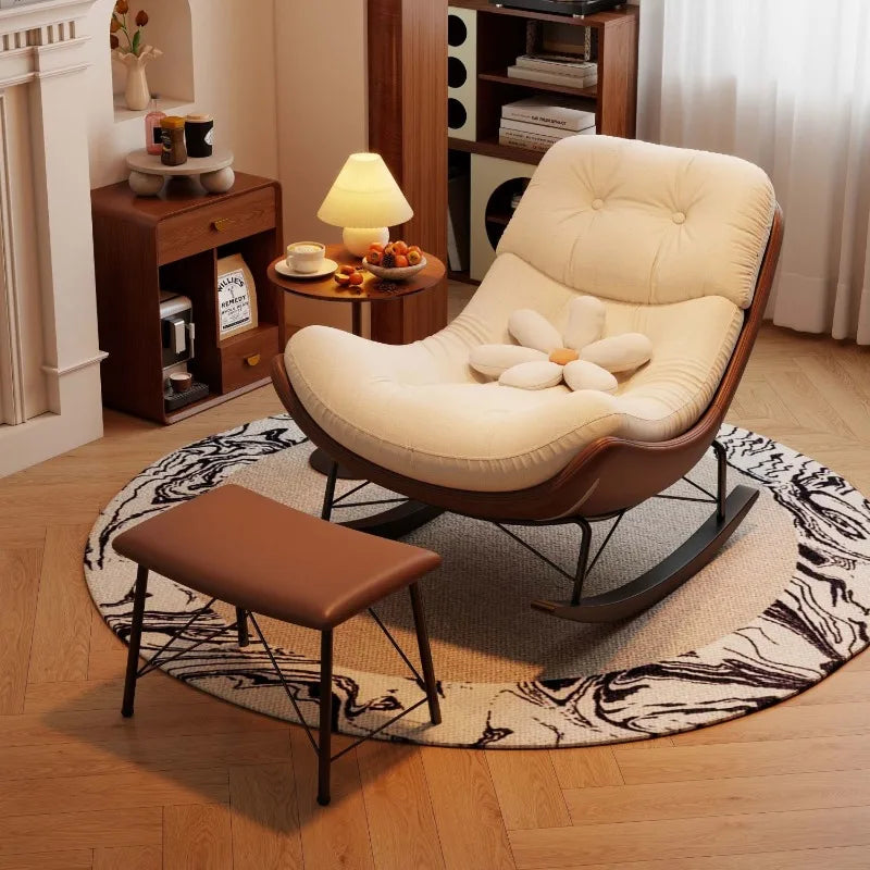 Rocking Recliner Chair Adult Lazy Lounge Chair Relaxing Armchair Luxury Designer Balcony Living Room Zero Gravity Chair Home Use