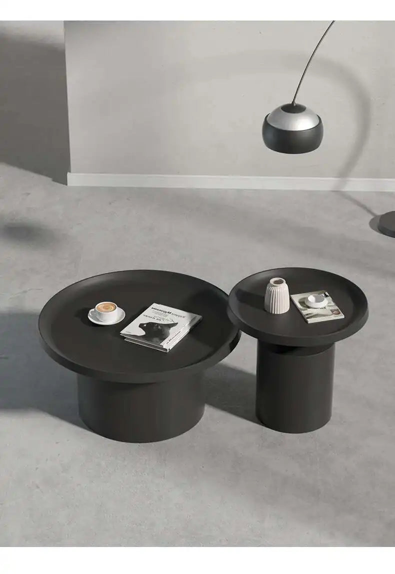 Set Round Table Nordic Center Modern Folding Metal Coffee Tables Storage Mesas Furniture GPF40XP