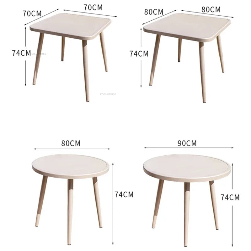 Outdoor Garden Furniture Sets Waterproof Open-air Balcony Aluminum Alloy Chair Outdoor Furniture Sets Courtyard Table and Chair