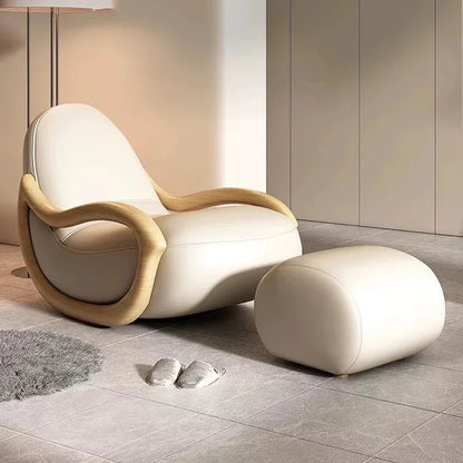 Italian Support Living Room Chairs Simple White Lazy Designer Recliner Chairs Armchair Sofa Comfy Fauteuil Salon Home Furniture