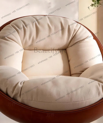 yj9 Light luxury modern leisure swivel chair, Nordic recliner advanced lazy
