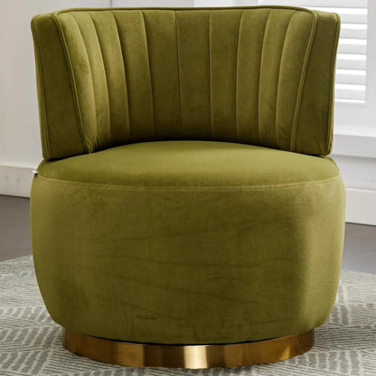 Swivel Barrel Chair, Black Velvet Modern Accent Chair, Round Upholstered Comfy Side Chair, Sherpa Chair With Gold Base For Nurse