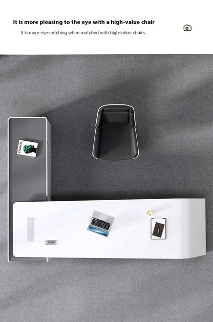 Luxury Long Office Desk Modern Design Storage Multifunctional Office Desk Display Minimalist Mesas Escritorio Trendy Furniture