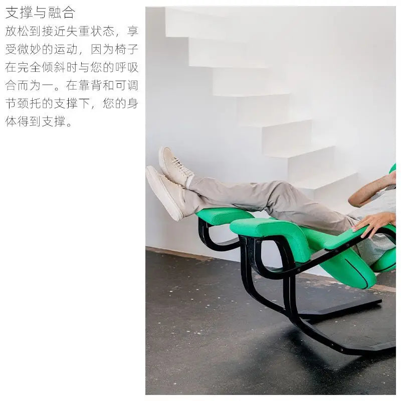 Gravity balance chair, European new living room bedroom multi-functional single sofa chair