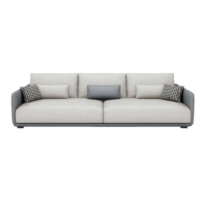 Designer Simple Soft Couches Living Room Comfortable Wood Luxury Modern Sofa Puffs Nordic Home Couch Wohnzimmer Home Furniture