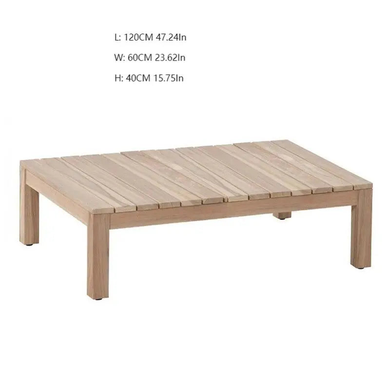 Hotselling All Weather Patio Garden Furniture Hotel Pool Sofa Set Outdoor teak Wood Sofa