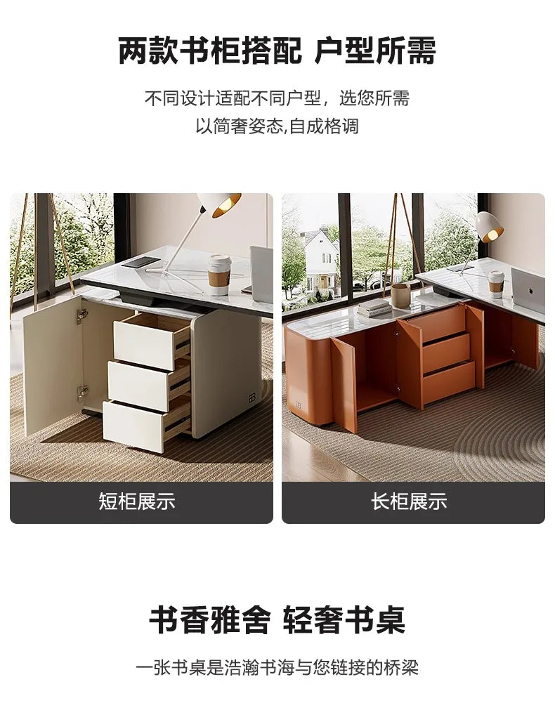 Luxury Storage Computer Desks Large Organiser Adult Bedroom Drawers Gaming Desk Notebook White Mesas De Computador Furniture