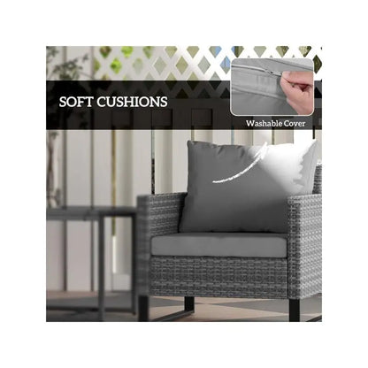 Outdoor Bistro Set Table and Chairs for Patio, Garden, Deck, and Balcony - Stylish Space-Saving Dining Furniture