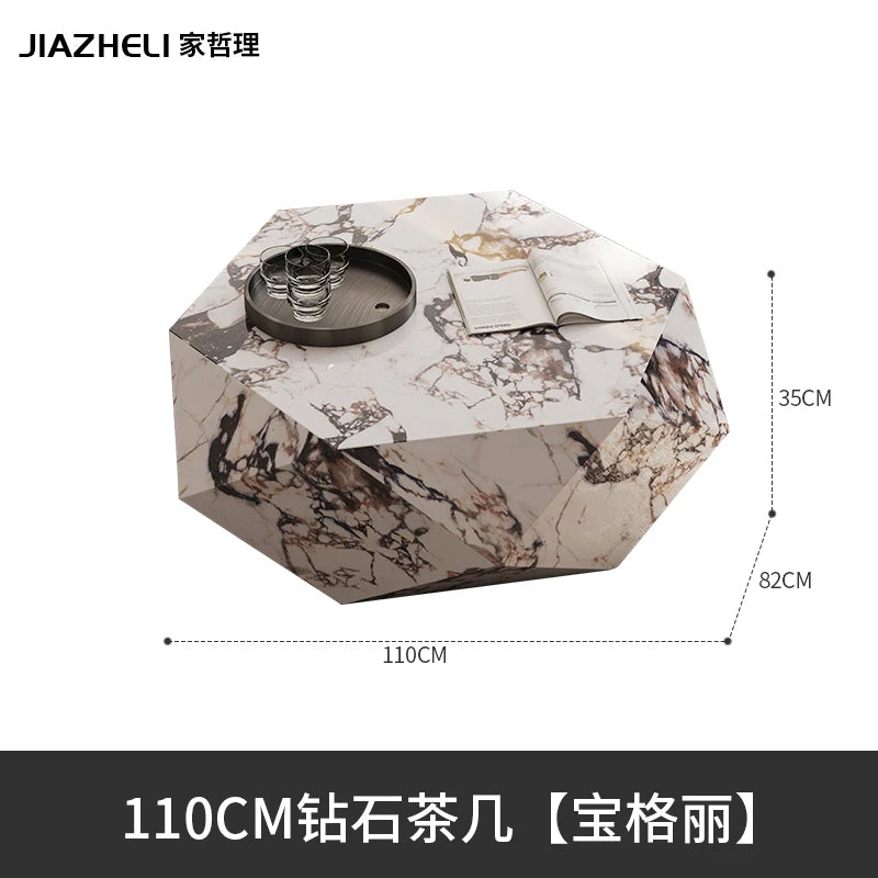 Coffee table small apartment rock slab designer atmospheric Italian living room high-end creative coffee table