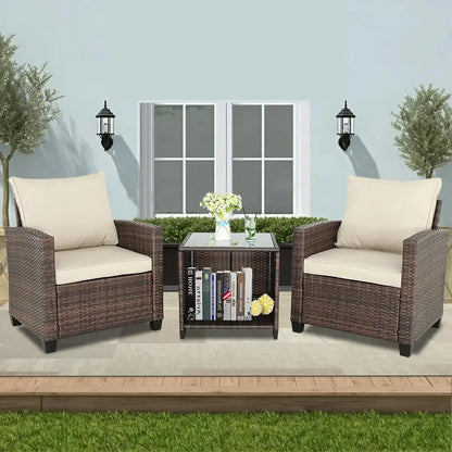 #For 3 Pieces Patio Furniture Sets with Storage Table and Chairs, Outdoor Patio Furniture Sets&