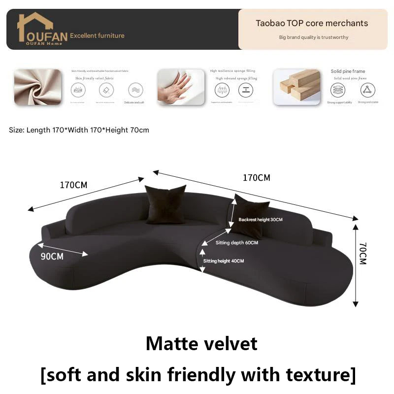 White Minimalist Comfortable Large Size Living Room Sofas Terrace Furniture