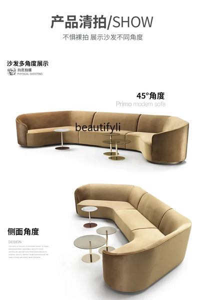 YH8  Modern office leisure sofa personalized creative  hotel lobby lounge area reception living room special-shaped combination