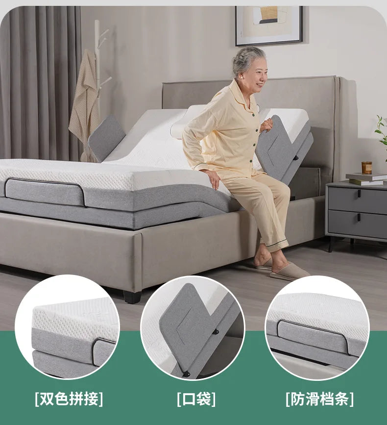 Comfortable Bedframe Beds Multifunction Adjustable Modern Electric Beds Recovery Old People Bedroom Furniture Cama Plegable LLB