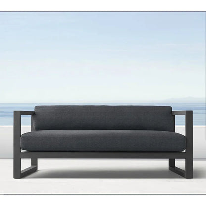 Nordic outdoor leisure sofa villa balcony wrought iron sunscreen  coffee table restaurant hotel open-air negotiation