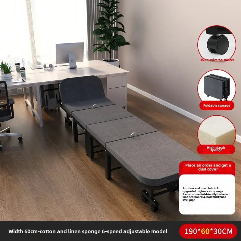 Rollaway bed Single office lunch break bed Nap bed Portable retractable hidden escort bed Rollaway bed Camp bed