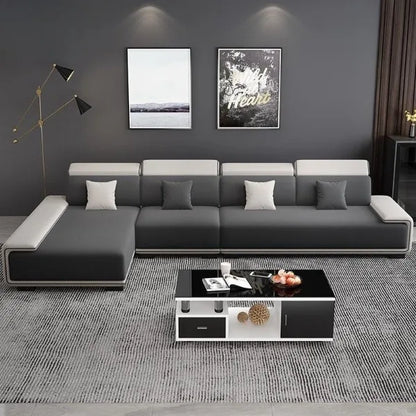 Nordic technology fabric sofa sofa living room modern fully equipped latex concubine light luxury simple small apartment combina